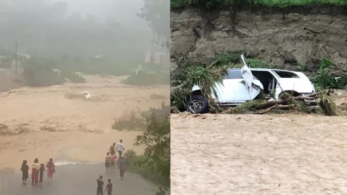 Himachal Flood: ऊना में बड़ा हादसा, जेजों खड्ड में बह गई गाड़ी; नौ लोगों की मौत, देखें Video
