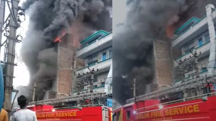 Delhi Fire News: नरेला की एक फैक्ट्री में लगी भीषण आग, फायर ब्रिगेड की 25 गाड़ियां मौके पर पहुंचीं