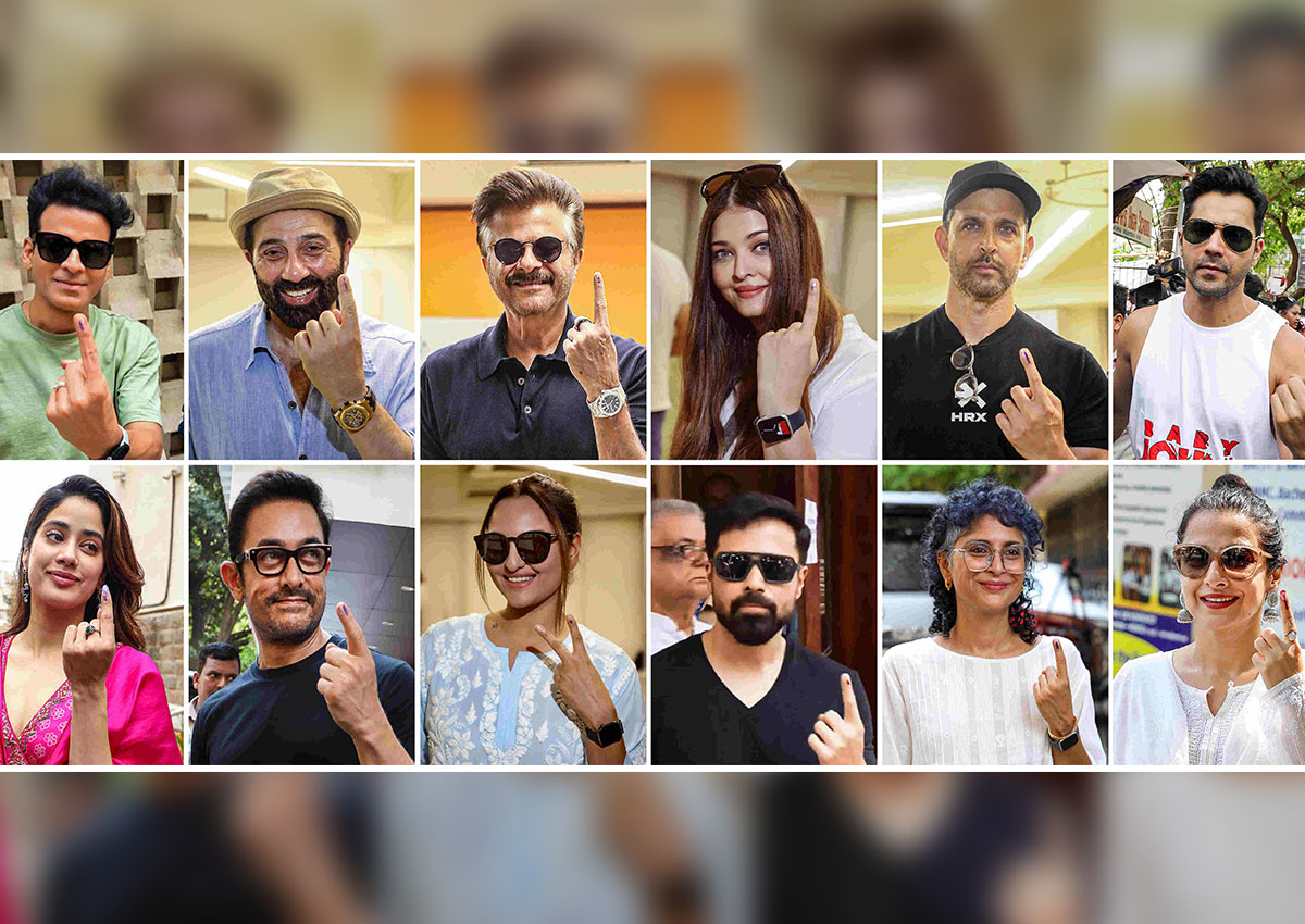 लोकतंत्र के महापर्व पर फिल्मी सितारों ने किया मतदान